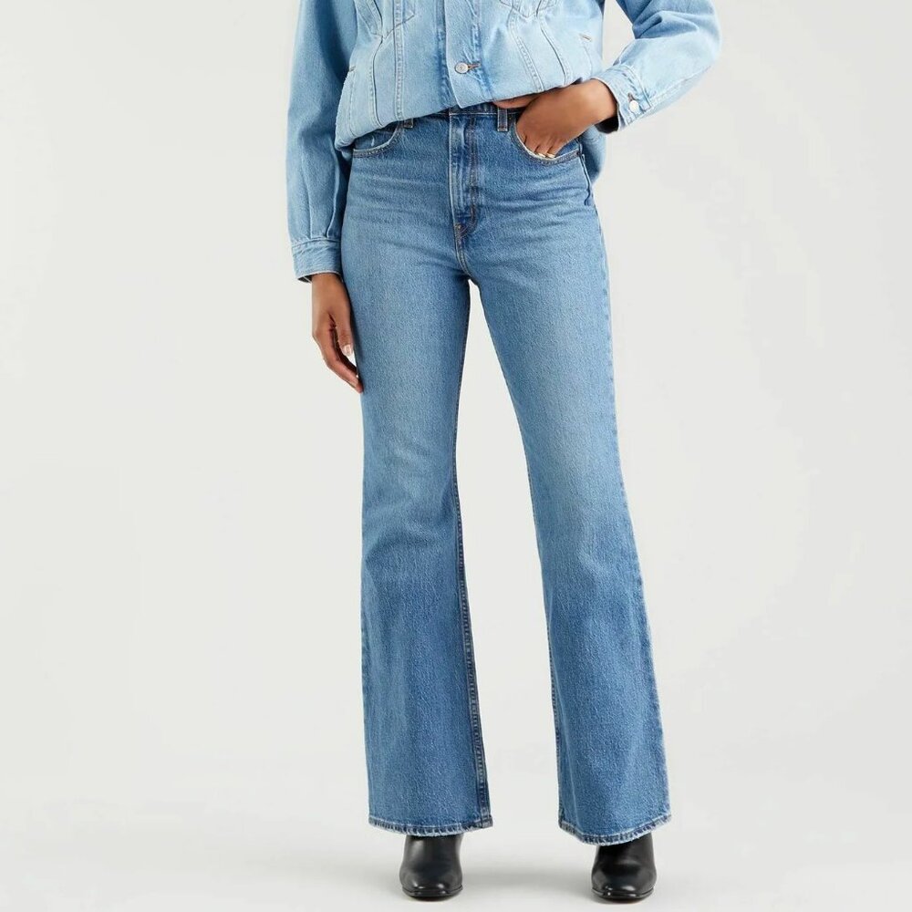 Levi’s‎ Premium Medium Wash 70s High Flare Jeans